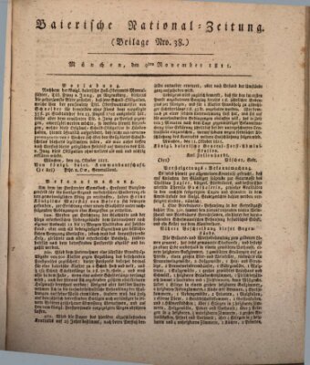 Baierische National-Zeitung Samstag 9. November 1811