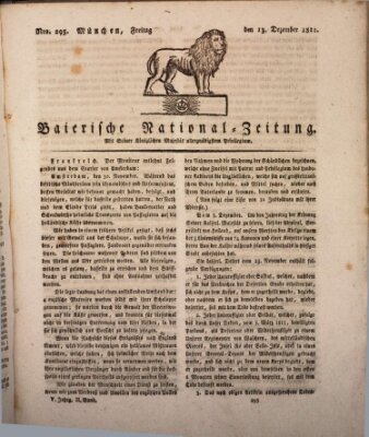 Baierische National-Zeitung Freitag 13. Dezember 1811