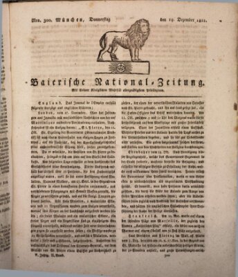 Baierische National-Zeitung Donnerstag 19. Dezember 1811