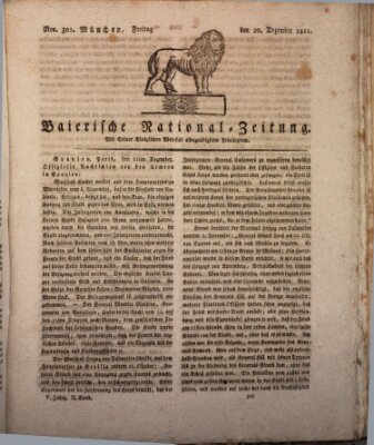 Baierische National-Zeitung Freitag 20. Dezember 1811