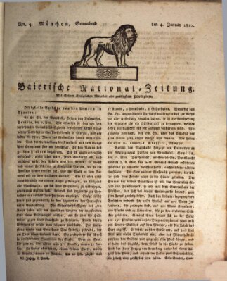 Baierische National-Zeitung Samstag 4. Januar 1812