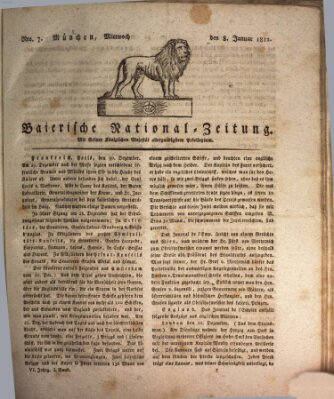 Baierische National-Zeitung Mittwoch 8. Januar 1812