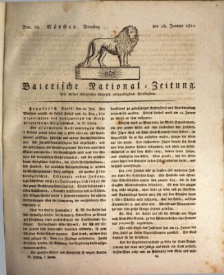 Baierische National-Zeitung Dienstag 28. Januar 1812