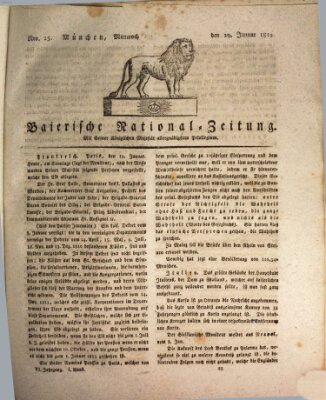 Baierische National-Zeitung Mittwoch 29. Januar 1812