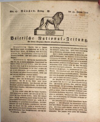 Baierische National-Zeitung Freitag 31. Januar 1812