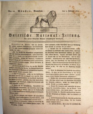 Baierische National-Zeitung Samstag 1. Februar 1812