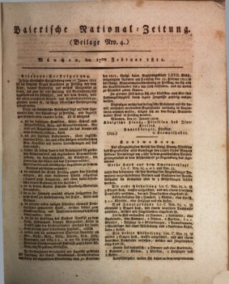 Baierische National-Zeitung Montag 17. Februar 1812