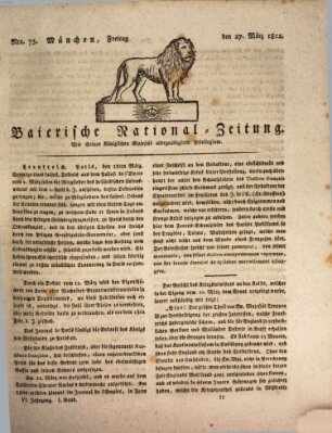 Baierische National-Zeitung Freitag 27. März 1812