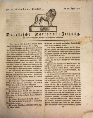 Baierische National-Zeitung Samstag 11. April 1812