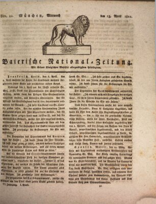 Baierische National-Zeitung Mittwoch 15. April 1812