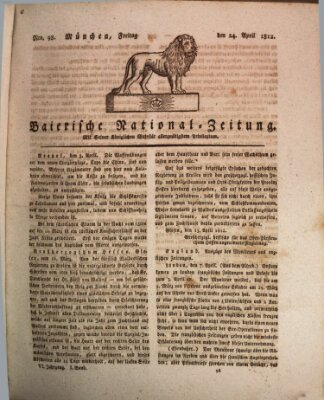 Baierische National-Zeitung Freitag 24. April 1812