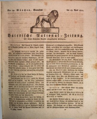 Baierische National-Zeitung Samstag 25. April 1812