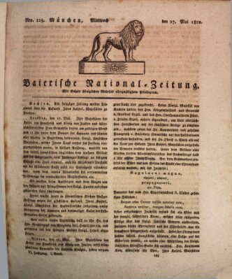 Baierische National-Zeitung Mittwoch 27. Mai 1812