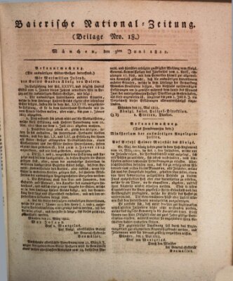 Baierische National-Zeitung Mittwoch 3. Juni 1812