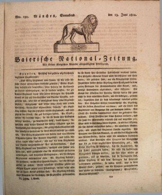 Baierische National-Zeitung Samstag 13. Juni 1812