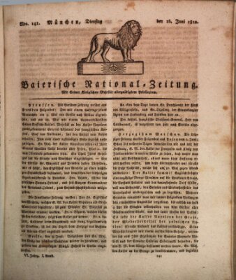 Baierische National-Zeitung Dienstag 16. Juni 1812