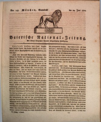 Baierische National-Zeitung Samstag 20. Juni 1812