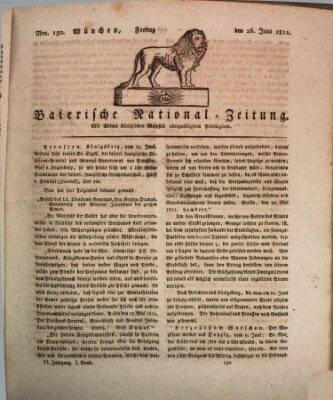 Baierische National-Zeitung Freitag 26. Juni 1812