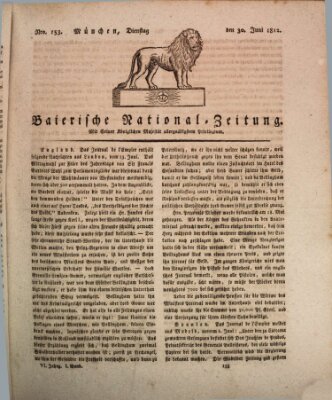 Baierische National-Zeitung Dienstag 30. Juni 1812