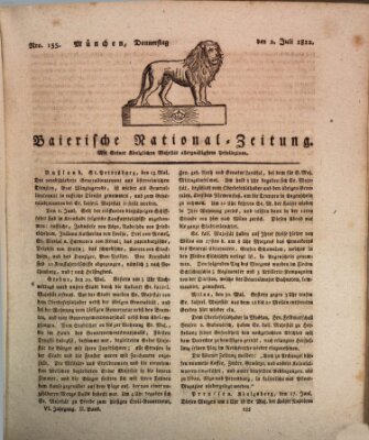 Baierische National-Zeitung Donnerstag 2. Juli 1812