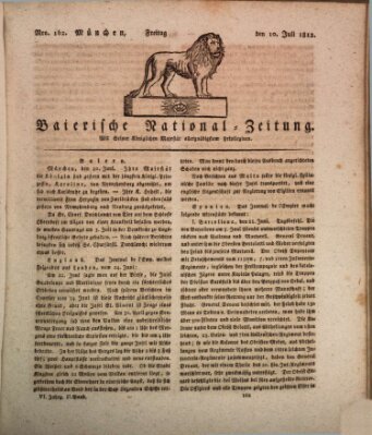 Baierische National-Zeitung Freitag 10. Juli 1812