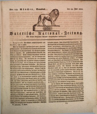 Baierische National-Zeitung Samstag 25. Juli 1812