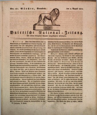 Baierische National-Zeitung Samstag 1. August 1812