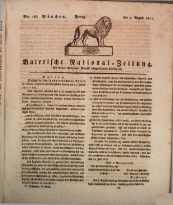 Baierische National-Zeitung Freitag 7. August 1812