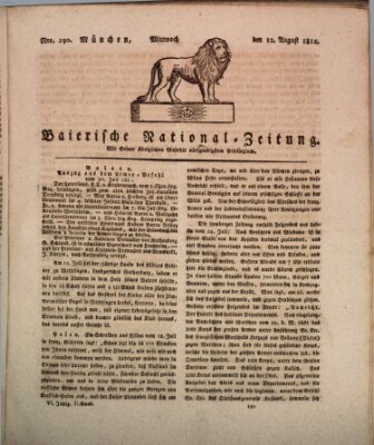 Baierische National-Zeitung Mittwoch 12. August 1812