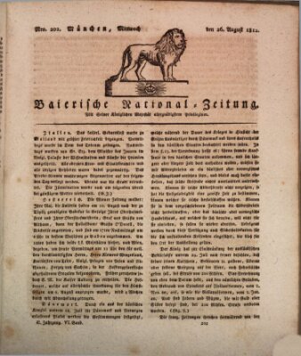 Baierische National-Zeitung Mittwoch 26. August 1812