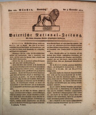 Baierische National-Zeitung Donnerstag 3. September 1812