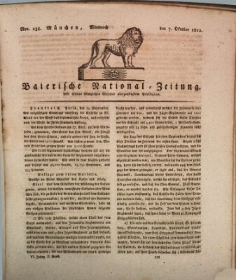 Baierische National-Zeitung Mittwoch 7. Oktober 1812