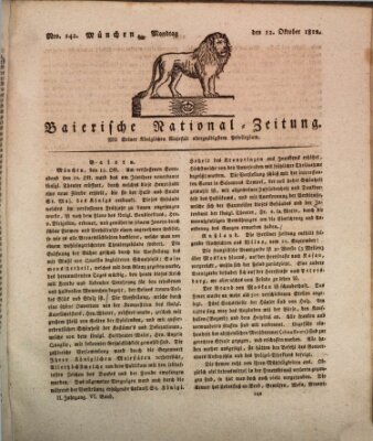 Baierische National-Zeitung Montag 12. Oktober 1812