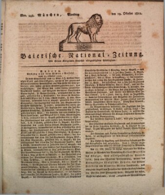 Baierische National-Zeitung Montag 19. Oktober 1812