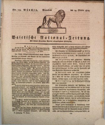 Baierische National-Zeitung Samstag 24. Oktober 1812