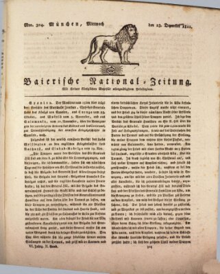 Baierische National-Zeitung Mittwoch 23. Dezember 1812