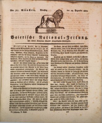 Baierische National-Zeitung Dienstag 29. Dezember 1812