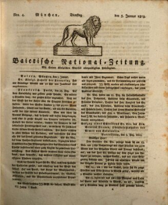 Baierische National-Zeitung Dienstag 5. Januar 1813