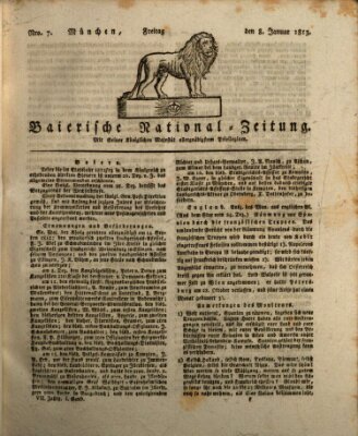 Baierische National-Zeitung Freitag 8. Januar 1813