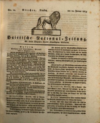 Baierische National-Zeitung Dienstag 12. Januar 1813