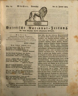 Baierische National-Zeitung Donnerstag 28. Januar 1813