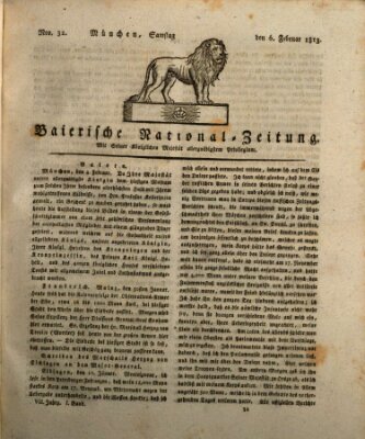 Baierische National-Zeitung Samstag 6. Februar 1813