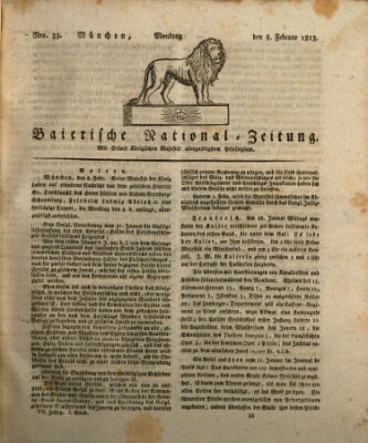 Baierische National-Zeitung Montag 8. Februar 1813