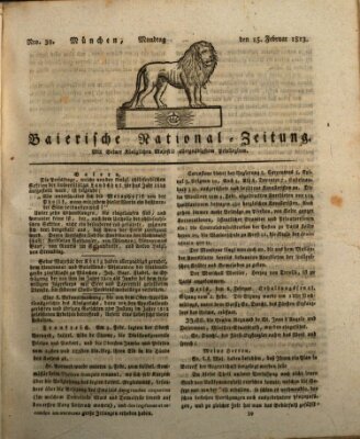 Baierische National-Zeitung Montag 15. Februar 1813