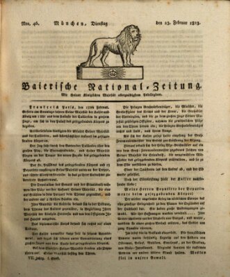 Baierische National-Zeitung Dienstag 23. Februar 1813