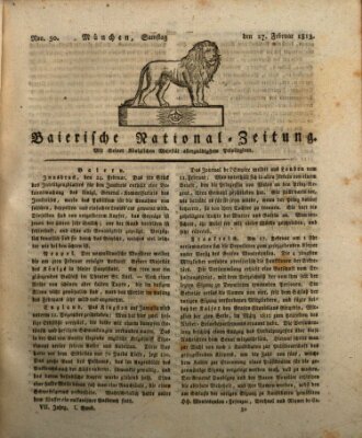 Baierische National-Zeitung Samstag 27. Februar 1813