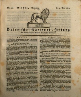 Baierische National-Zeitung Donnerstag 4. März 1813