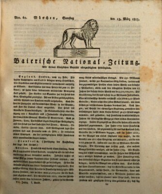 Baierische National-Zeitung Samstag 13. März 1813