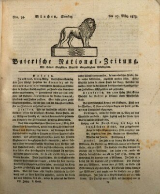 Baierische National-Zeitung Samstag 27. März 1813