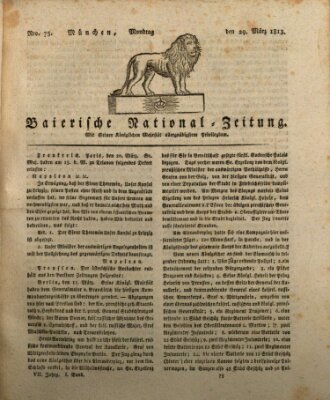 Baierische National-Zeitung Montag 29. März 1813